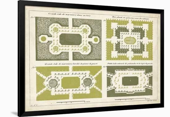 European Garden Design III-DeZallier d'Argenville-Framed Art Print