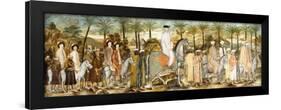 European Gentlemen in Procession of Orientals, C.1720 (Ink and W/C on Paper, Laid Down on Cotton)-null-Framed Giclee Print