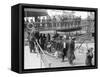 European Immigrants Disembarking at Ellis Island, 1907-null-Framed Stretched Canvas