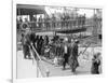 European Immigrants Disembarking at Ellis Island, 1907-null-Framed Art Print