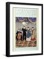 European Influence on Music (Coloured Litho)-Japanese-Framed Giclee Print