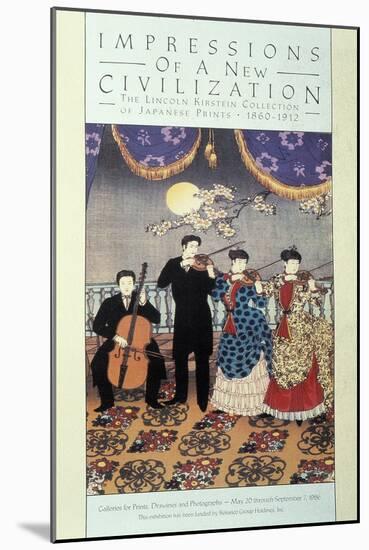 European Influence on Music (Coloured Litho)-Japanese-Mounted Giclee Print