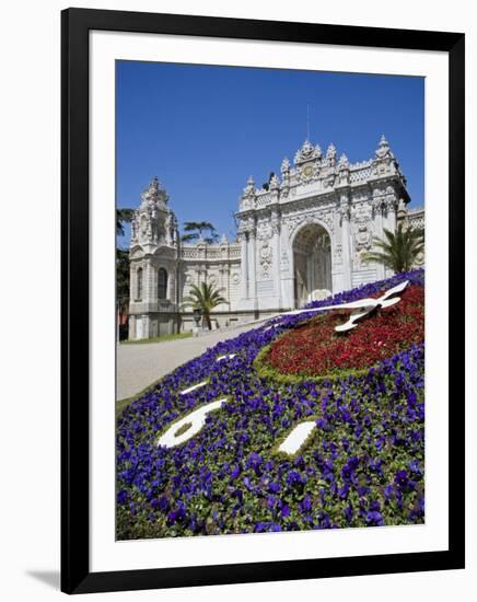 European Influenced Dolmabahce Palace in Istanbul, Turkey, Home of the Ottoman Sultans after 1853-Julian Love-Framed Photographic Print