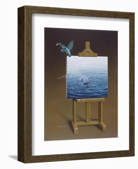 European Kingfisher-Harro Maass-Framed Giclee Print