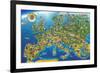 European Landmarks-Adrian Chesterman-Framed Art Print