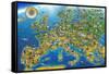 European Landmarks-Adrian Chesterman-Framed Stretched Canvas