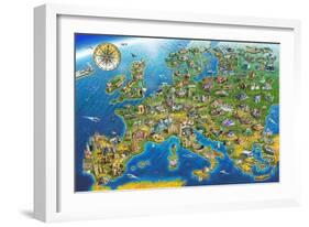 European Landmarks-Adrian Chesterman-Framed Art Print