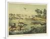 European Landscape During the Jurassic Era-null-Framed Art Print