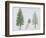 European Larch (Larix Decidua), Tree and Needles-null-Framed Giclee Print