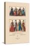 European Noblewomen of the Sixteenth Century-Racinet-Stretched Canvas