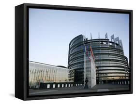 European Parliament Building, Strasbourg, Alsace, France, Europe-Yadid Levy-Framed Stretched Canvas