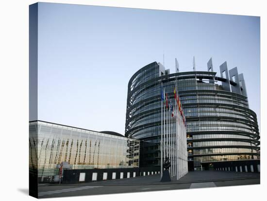 European Parliament Building, Strasbourg, Alsace, France, Europe-Yadid Levy-Stretched Canvas