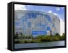 European Parliament, Strasbourg, Alsace, France, Europe-Richardson Peter-Framed Stretched Canvas