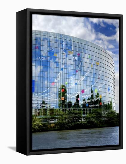European Parliament, Strasbourg, Alsace, France, Europe-Richardson Peter-Framed Stretched Canvas