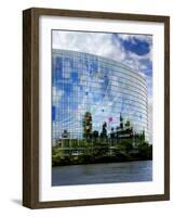 European Parliament, Strasbourg, Alsace, France, Europe-Richardson Peter-Framed Photographic Print