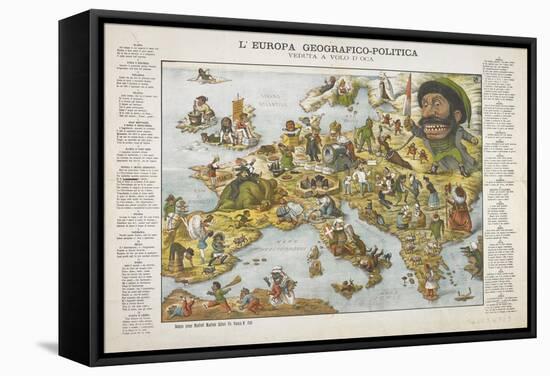 European Political Geography, Bolonga, ca. 1871-null-Framed Stretched Canvas