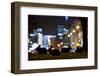 European Rabbits (Oryctolagus Cuniculus) at Night Near L'Arc De Triomphe, Paris, France-Laurent Geslin-Framed Photographic Print