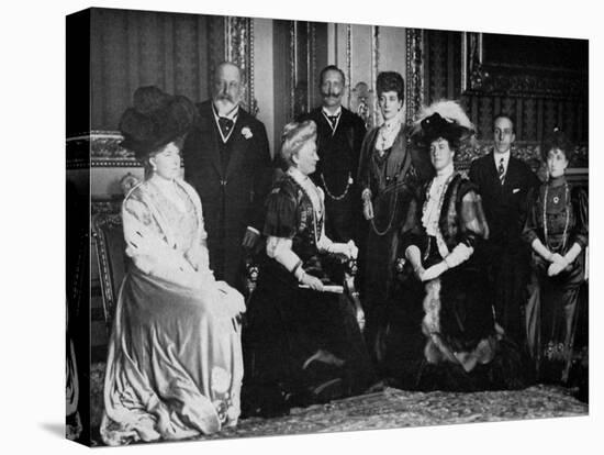 European Royalty at Windsor Castle, 17th November 1907-null-Stretched Canvas