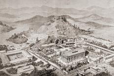 Artist's Impression of Olympia, Greece, at the Time of the Ancient Olympic Games, from 'El Mundo…-European School-Stretched Canvas