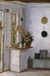 A Kitchen Interior-European School (Early 20th Century)-Framed Stretched Canvas