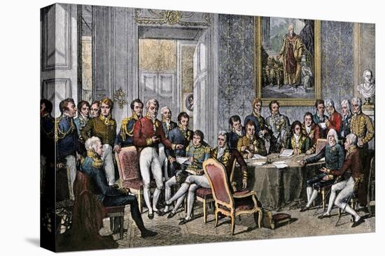 European Statesmen Meeting at the Congress of Vienna to Close the Napoleonic Wars, 1815-null-Stretched Canvas