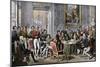 European Statesmen Meeting at the Congress of Vienna to Close the Napoleonic Wars, 1815-null-Mounted Giclee Print