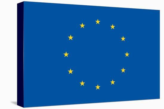 European Union Flag-duallogic-Stretched Canvas