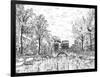 European Vacation in B&W II-Melissa Wang-Framed Art Print