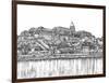 European Vacation in B&W III-Melissa Wang-Framed Art Print