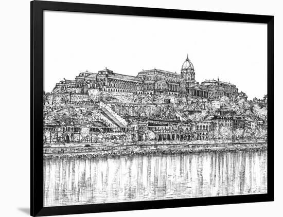 European Vacation in B&W III-Melissa Wang-Framed Art Print