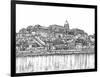 European Vacation in B&W III-Melissa Wang-Framed Art Print