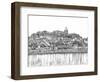 European Vacation in B&W III-Melissa Wang-Framed Art Print