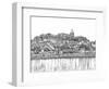 European Vacation in B&W III-Melissa Wang-Framed Art Print