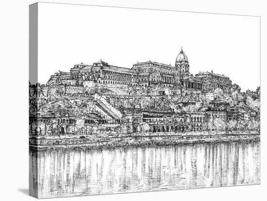 European Vacation in B&W III-Melissa Wang-Stretched Canvas