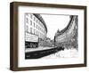 European Vacation in B&W IV-Melissa Wang-Framed Art Print