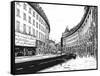 European Vacation in B&W IV-Melissa Wang-Framed Stretched Canvas