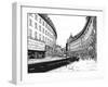 European Vacation in B&W IV-Melissa Wang-Framed Art Print