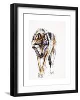 European Wolf-Mark Adlington-Framed Giclee Print