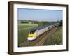 Eurostar Train Travelling Through Countryside-John Miller-Framed Premium Photographic Print