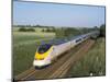 Eurostar Train Travelling Through Countryside-John Miller-Mounted Premium Photographic Print