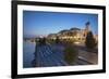 Eurovea Complex at Dusk, Bratislava, Slovakia, Europe-Ian Trower-Framed Photographic Print