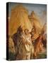 Eurybates and Talthybius Lead Briseis to Agamemnone-Giambattista Tiepolo-Stretched Canvas