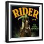 Eustis, Florida, Rider Brand Citrus Label-Lantern Press-Framed Art Print