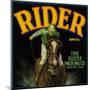 Eustis, Florida, Rider Brand Citrus Label-Lantern Press-Mounted Art Print