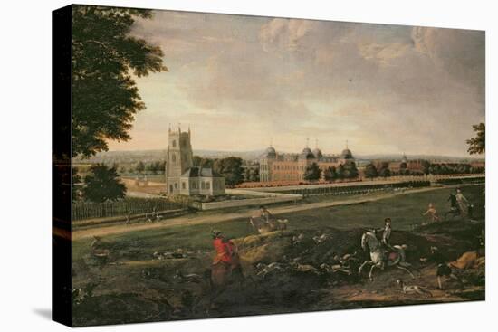 Euston Hall and Church-English School-Stretched Canvas