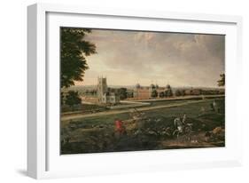 Euston Hall and Church-English School-Framed Giclee Print