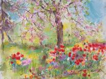 Tulips under Blossoming Appletree, 1991-Eva Fischer-Keller-Giclee Print