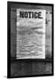 Evacuation Notice-null-Framed Premium Photographic Print