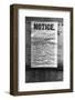 Evacuation Notice-null-Framed Photographic Print