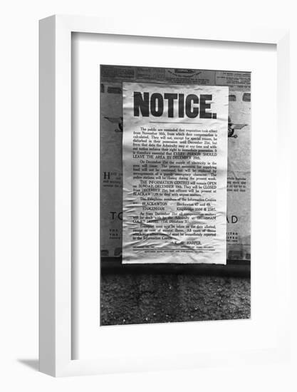 Evacuation Notice-null-Framed Photographic Print